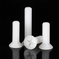 Vis métriques de haute qualité M3-M8 à embout nylon, vis de machine à tête fraisée cruciforme, vis à tête plate en plastique