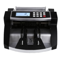 Compteur de billets portable de qualité professionnelle LD-2041 EB, vitesse de 1000 pièces/min, trémie de 150 pièces, écran LCD en plastique, certifié ROHS pour les banques