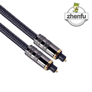 Cable de audio y video óptico con núcleo de fibra Premium de fábrica chapado en oro de 24 quilates <span class=keywords><strong>Toslink</strong></span> a <span class=keywords><strong>AUX</strong></span> a audio digital - Product Image 4