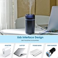 Diffuseur d'aromathérapie pour huiles essentielles Mini USB Air Scent Petit humidificateur avec 7 LED Changement de couleur
