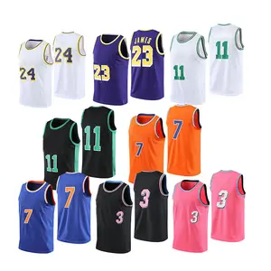 Retro Simple Basketball Practice Jersey Supplier Design For Men Reversible No Logo Sample Basketball Uniform