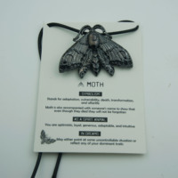 Collier Pendentif Papillon Gothique Noir Ailes Sombres Charme Insecte Victorien Bijou Argenté Effrayant pour Femmes Hommes Cadeau Halloween Gothique