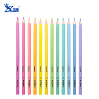Ventes en vrac chaudes dessin crayons de couleur crayons de couleur professionnel personnalisé 12 ensemble de crayons de couleur pour enfants adultes
