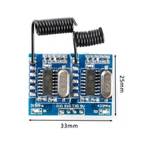 Module de décodage sans fil double fréquence, interrupteur de télécommande radio RF, récepteur contrôleur 315Mhz 433Mhz RF34