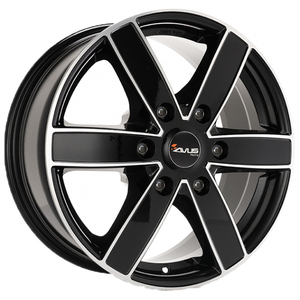 CERCHI in LEGA AC-V61 7.5x17 6x139.7 ET 25 <b>BLACK</b> <b>POLISHED</b> - Product Image 1