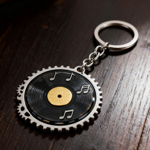 Fabricant en gros, <span class=keywords><strong>porte</strong></span>-clés en métal personnalisé de haute qualité, émail doux et dur, enregistreur musical, <span class=keywords><strong>cadeau</strong></span> promotionnel - Product Image 1