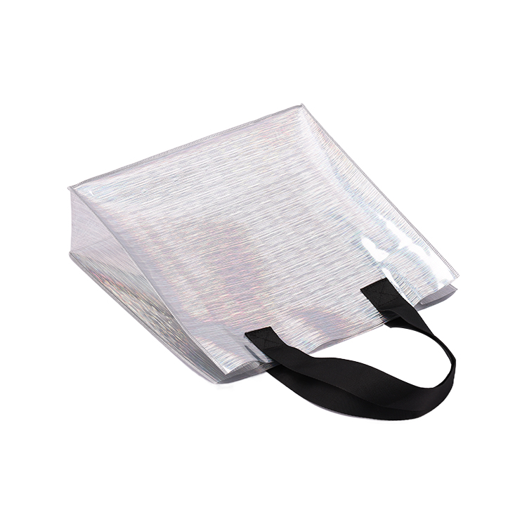New design Summer fashionable holographic iridescent waterproof PVC shopping tote bag Clear tote bags transparent pvc
