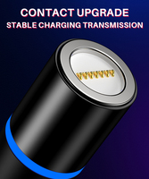 Câble magnétique 3A OEM avec charge rapide et données, 3 en 1, 5 broches, pour iphone et Samsung, 50 pcs