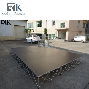 Outdoor Indoor Event Riser <b>Stage</b> Aluminum <b>Stage</b> <b>Platform</b> Portable <b>Stage</b> Podium With Folding Legs - Product Image 4