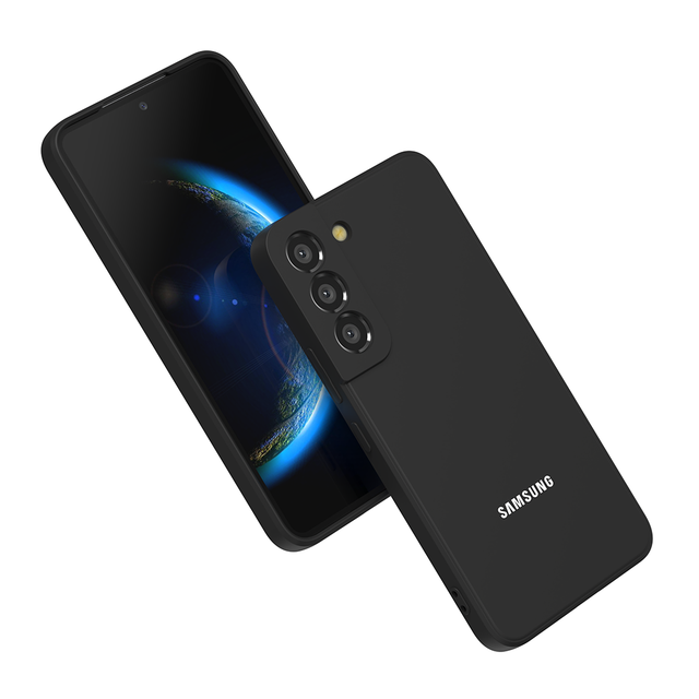 For Samsung for Galaxy S22 Ultra/S22 Plus Soft Liquid Silicone Back Cover Ultra-Thin Full Protective Shell with Shockproof