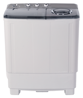 Lave-linge semi-automatique commercial électrique à chargement par le haut, capacité de lavage 8 kg, à double cuve, économique, avec fonction séchage