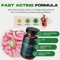 Capsules de probiotiques Lactobacillus Acidophilus pour adultes - Amélioration de la densité osseuse - 60 capsules par flacon - Article le plus vendu