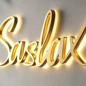ป้ายตัวอักษรอะคริลิค LED สีทองเรืองแสงสำหรับตกแต่งผนัง แสงสีขาวนวล 2700K รับประกัน 2 ปี - Product Image 2