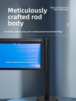 Barrière de sécurité en fil d'aluminium de 1,0 m, ceinture d'isolation pour files d'attente, clôture mobile extérieure personnalisée, panneau d'affichage pour entrée de zone touristique