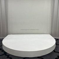 Plateforme de scène en acrylique blanc pour événements en plein air et en intérieur, mariages
