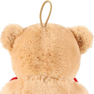 Personalizzato 25cm san valentino morbido <span class=keywords><strong>orsacchiotto</strong></span> peluche orso marrone chiaro <span class=keywords><strong>con</strong></span> cuore rosso - Product Image 6