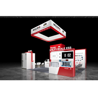 Stand de Madera con Estructura de Truss y Diseño de Techo para Ferias Comerciales Internacionales