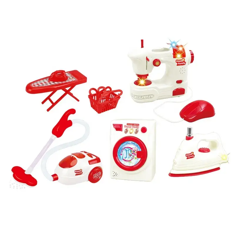 DeAO "Mon Premier Lave-Vaisselle" Pour Enfants Avec Une Variété D'Accessoires Réalistes Et Fonctionnels, Des Options De Lumière Et De Son Sont Inclus