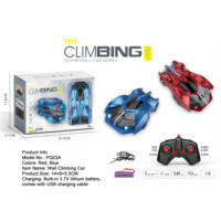 LASIVE TOYS Coche de Control Remoto de 2.4GHz para Escalar Paredes con Luces LED, Modo Dual para Piso y Pared, Coche RC de Carreras, Juguete de Coche, Regalo para Niños