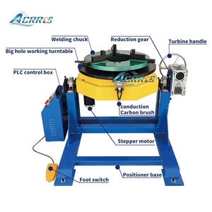 Positionneur de soudage combiné réglable haute efficacité, table rotative inclinable 600 kg pour bride en acier inoxydable - Product Image 2