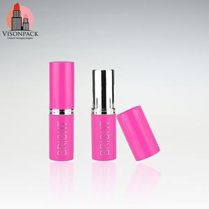 <span class=keywords><strong>Precio</strong></span> de fábrica personalizado Pantone colores cilindro <span class=keywords><strong>Chapstick</strong></span> contenedor con banda plateada bala lápiz labial bálsamo labial paquete imprimir logotipos - Product Image 2