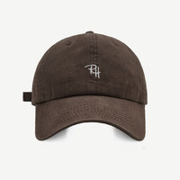 Gorra de Béisbol Unisex con Bordado de Letras RH, Estilo Vintage Lavado, Ajustable, para Deportes al Aire Libre, con Logotipo Personalizado