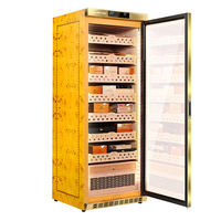 Humidor Électronique Raching MON3800A en Cèdre Espagnol avec Contrôle Numérique de l'Humidité et Verrou de Sécurité, Grande Capacité