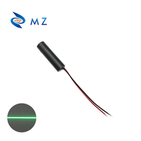 Module de diode laser vert compact mini D10mm 520nm 5mW 110 degrés avec pilote APC de qualité industrielle pour le positionnement