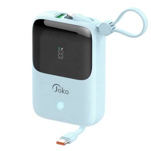 <span class=keywords><strong>JOKO</strong></span> 2024 nouveaux produits charge rapide rapide 10000mah banques d'alimentation téléphone portable Portable Powerbank 10000mah batterie externe avec câble intégré - Product Image 2