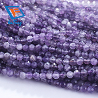 Belle pierre à facettes en vrac d'améthyste naturelle pour bijoux accessoires bracelet et boucle d'oreille en gros 2mm 3mm 4mm