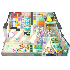 Parque Infantil Interior Playpedia con Pared de Escalada, Piscina de Pelotas de Espuma, Tobogán Diverso, Capacidad para 50-100 Niños - Product Image 5