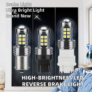 ไฟเบรคหลังรถยนต์ LED 3030 27SMD สีขาวนวล 12V ความสว่างสูง สภาพใหม่ รุ่น 1156/7440/T15 พร้อมเลนส์ - Product Image 2