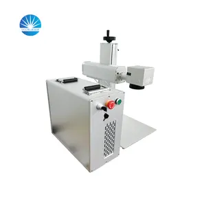 20W 30W 50W CNC plastik Metal baskı oyma makinesi 3D Logo Fiber lazer işaretleme makinesi döner fiyat ile