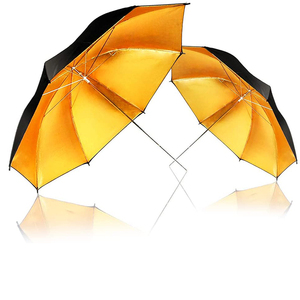Photographie 2 en 1 33 "Réflecteur parapluie noir et <span class=keywords><strong>doré</strong></span> pour studio photo - Product Image 4