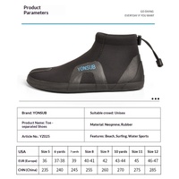 Bottes de plongée en néoprène de 2 mm, chaussures à bout fendu pour la plongée, chaussures aquatiques antidérapantes pour la pêche et le surf, W241