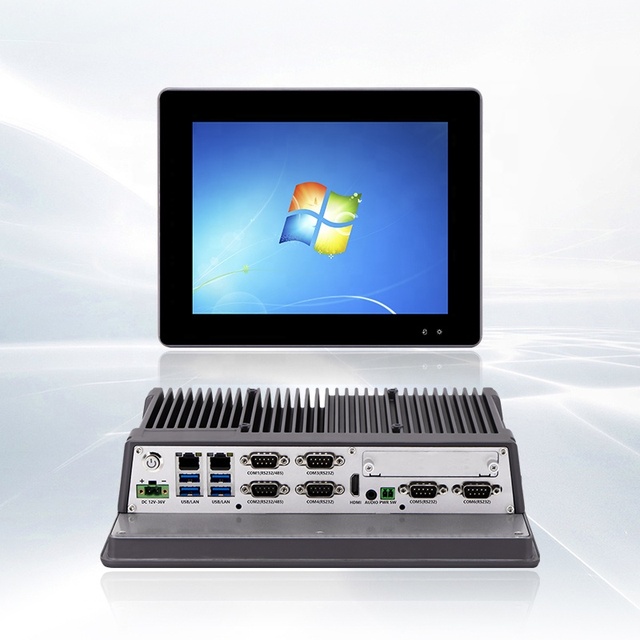 Industrial Embedded Fanless Aluminum Alloy Desktop/Wall Mount Panel PC with J1900/J6412 CPUs in Stock