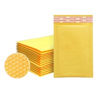 Sacs à bulles jaunes 26x33+4cm, auto-adhésifs, imperméables, rembourrés, pour l'expédition des petites entreprises