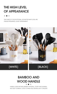 Ensemble d'ustensiles de cuisine en <span class=keywords><strong>silicone</strong></span> spatule de cuisine cuillère tourneur brosse pinces pour la cuisson à la maison rentable de qualité alimentaire 11 pièces - Product Image 3