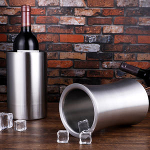 Refroidisseur à <span class=keywords><strong>vin</strong></span> en acier inoxydable Yongli à double isolation sans glace, refroidit les bouteilles pendant 6 heures, portable pour le camping - Product Image 4