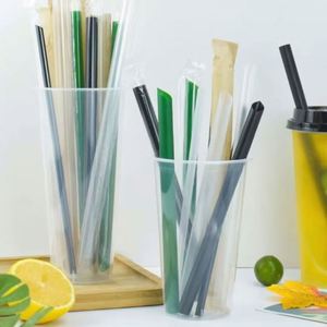 Couvercles et pailles jetables en plastique transparent de 16 oz (98 mm) pour gobelets de fête, smoothies et milkshakes - Product Image 4