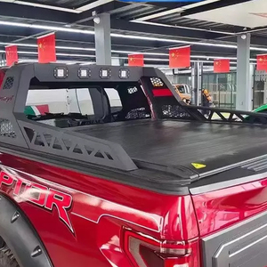 Retrofit ฝาครอบด้านหลัง<span class=keywords><strong>รถ</strong></span>ออฟโรดดัดแปลง,หลังคาสำหรับตั้งสิ่งของพร้อมไฟพร้อมกรงม้วน<span class=keywords><strong>ยาง</strong></span>เหมาะสำหรับไฮลักซ์ Revo - Product Image 4