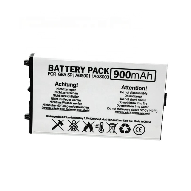 AGS-003 900MAH Lithium Battery for GBA SP Rechargeable Battery