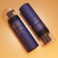 Bouteille en mousse PET 150ml 200ml pour sérum de soin de la peau, nettoyant visage, emballage cosmétique en plastique en gros, carton personnalisé sérigraphié