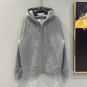 {M.LIVES} Sudadera con Capucha y Cremallera con Pequeño Corazón para Hombre, Modelo A179, Bordado 3D, Impresión Digital, Ajuste Holgado, 100% Algodón, Color Sólido, Invierno - Product Image 6