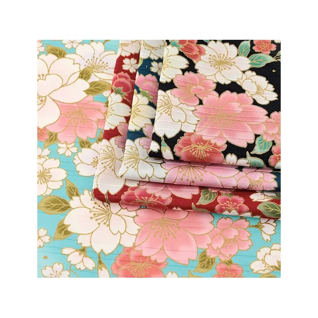 Japanese pattern texistyle custom women clothing 100% cotton fabric