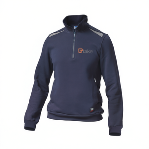 เสื้อสเวตเชิ้ต Ttake รุ่นปกติ สีน้ำเงิน ไซส์ 2XL แบบซิป ¼ - Product Image 2