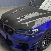 Panneaux de capot avant en fibre de carbone sèche de style V pour BMW M5 F90