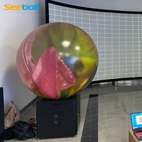 Seeball 120cm Diamètres OEM/ODM Interaction Système d'écran sphérique Écran de projection Chine Écran de projecteur de cinéma Usine