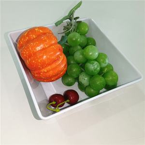Bol à collation carré Super blanc de pouces, prix d'usine, bol à fruits carré de qualité alimentaire bon marché, bol à salade en plastique - Product Image 4