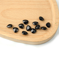Agate noire naturelle de haute qualité, taillée sur mesure en forme de triangle, pierre brute disponible pour la personnalisation, usine OEM de pierres précieuses